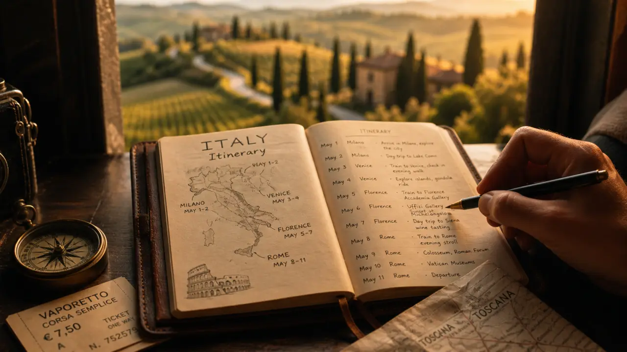 Voyage sur mesure Italie : carnet, boussole et itinéraire par saisons