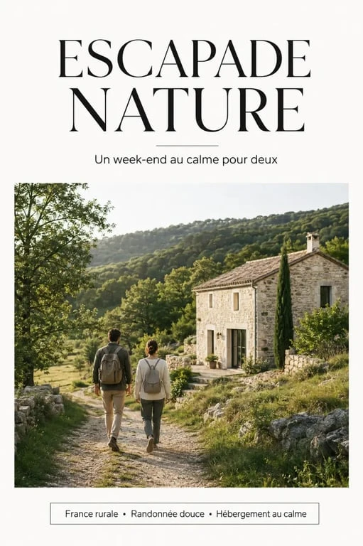 Smartbox escapade nature et randonnée : duo en balade près d’un hébergement calme au cœur de la campagne