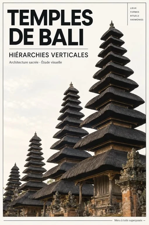 Temple balinais traditionnel avec toits meru pour un voyage à Bali conseils culturels