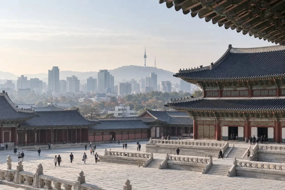 Itinéraire Corée du Sud entre palais traditionnels et quartiers modernes de Séoul