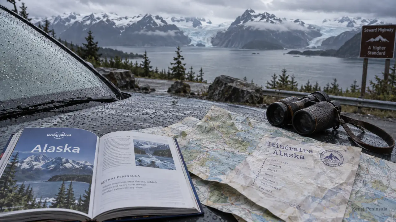 Itinéraire alaska : guide ouvert et cartes près de la Seward Highway