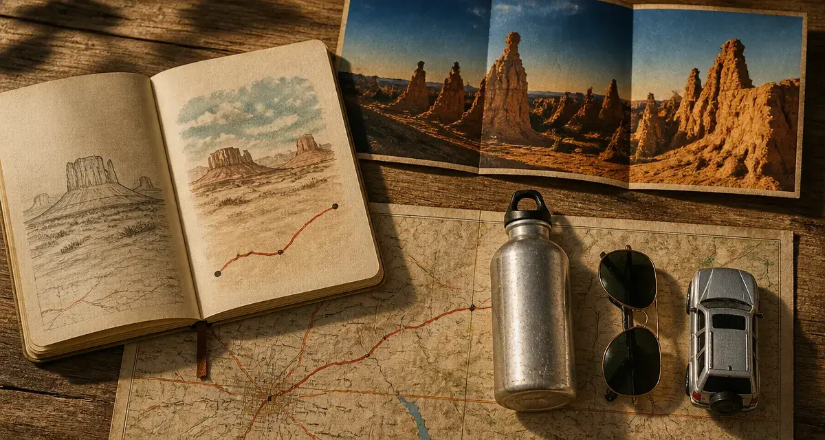 Road trip Arizona : carnet de voyage et carte vers Monument Valley