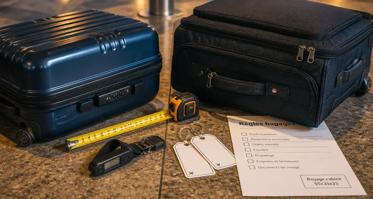 Valise pour voyage en avion : dimensions et poids pour éviter les frais